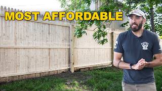 The Most Affordable Fence Stockade Fence Low-Cost Spruce Stockade
