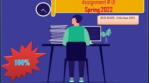 CS402 ASSIGNMENT 1 SOLUTION 100% CORRECT 2022 BY WAQAS AHMAD