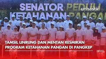 Tamsil Linrung dan Mentan Resmikan Program Ketahanan Pangan di Pangkep