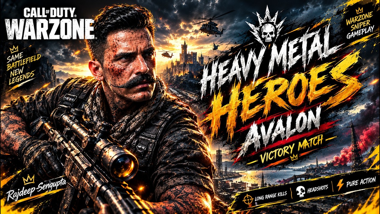 HEAVY METAL HEROES AVALON 💀🔥 | VICTORY MATCH | The OG Player Rajdeep Sengupta | COD Warzone