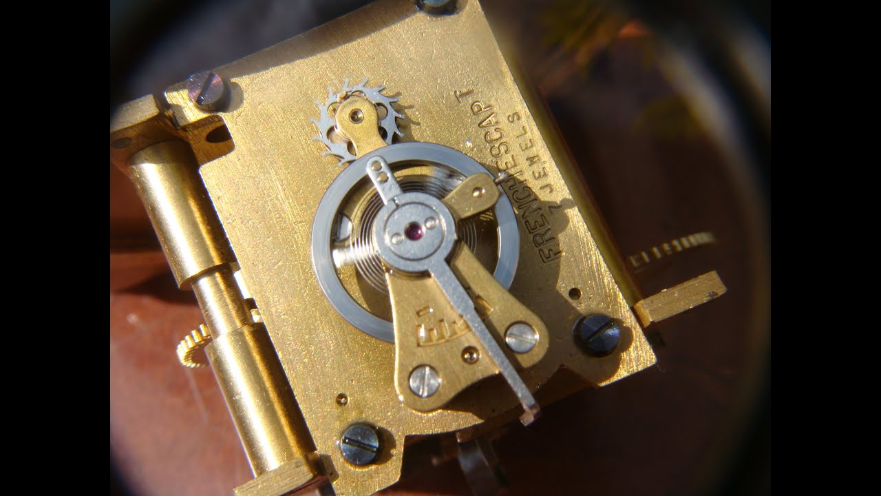 Antique Old Elliott Platform Escapement Timepiece Bracket Mantle