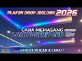 cara memasang lampu setrip 12v memakai power suplai 120 Watt lampu plafon drop #tutorial #trending