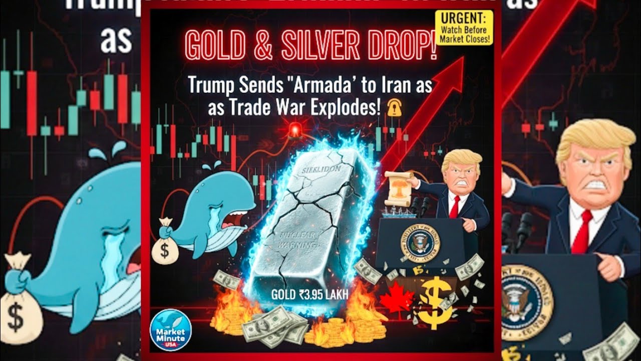 GOLD & SILVER DROP! Trump Sends "Armada" to Iran as Trade War Explodes! 🚨📉