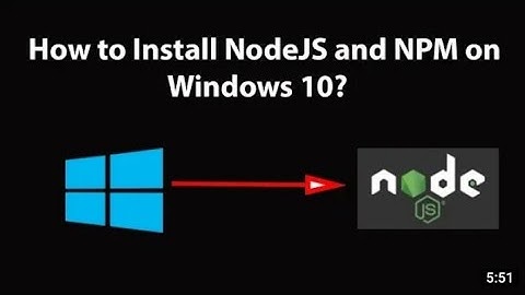 How  to install Nodejs and NVM on windows