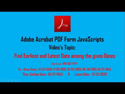 PDF Form JavaScript
