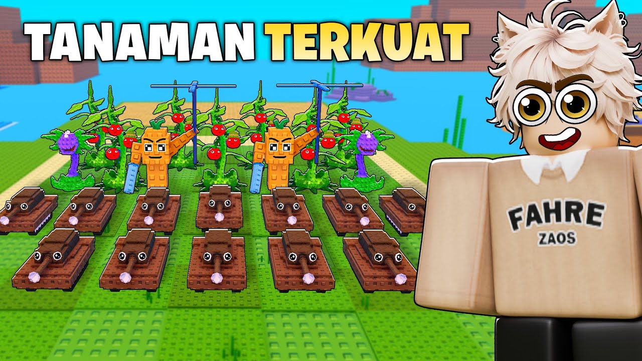 AKU BIKIN PASUKAN TANAMAN TERKUAT DI PLANTS VS BRAINROTS ROBLOX