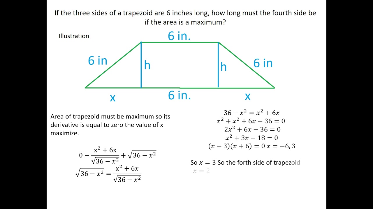 Solved 4. A trapezoidal door with parallel sides 8 m and 4