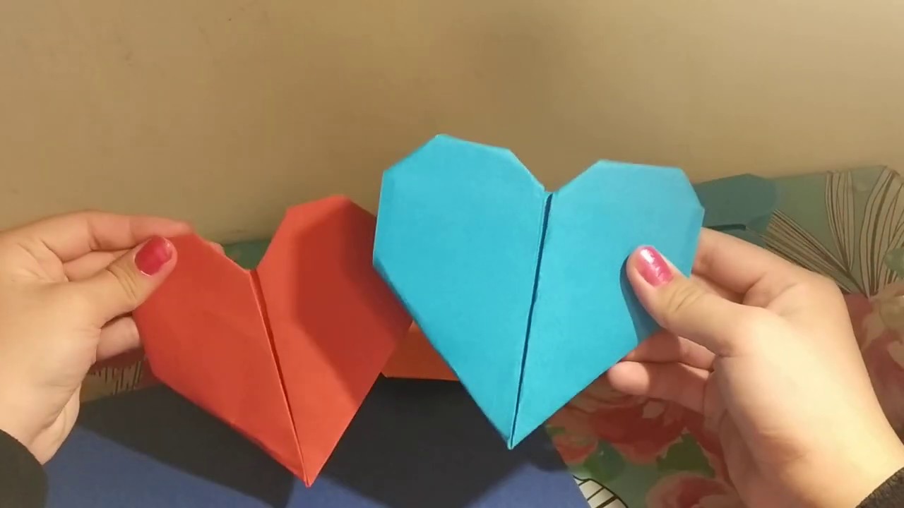 Origami de corazón YouTube