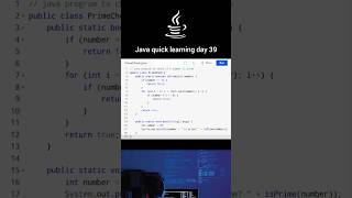 check if a number is prime or not # day 39 # Java quick learning # codingquestknowledge-f4d # telugu