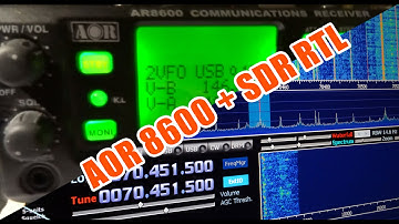 AOR 8600 + RTL 2832 Stick = spectrum analyzer panorama viewer