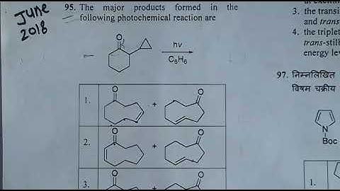 2 Csir net chemical science june 2018 part c organic chemistry solutions with mechanism in hindi