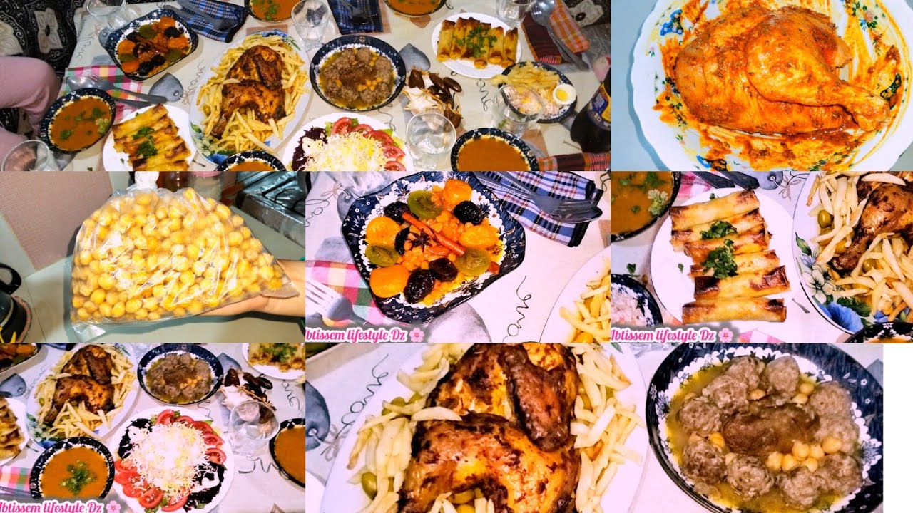 #طاولة أول يوم رمضان 2026شاركتكم واش درت حريرة مثوم.زيتون بلجاح محمر .بوراك طاجين لحلو.سلاطة