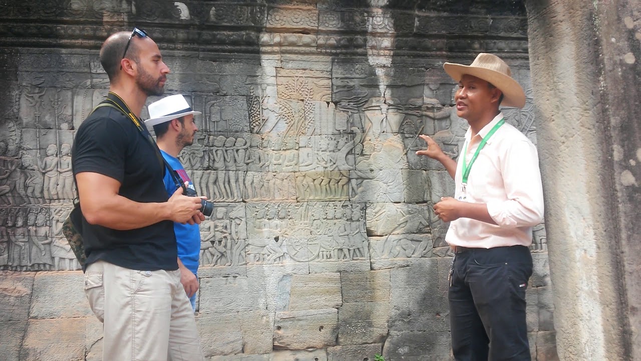 tour guide at cambodia