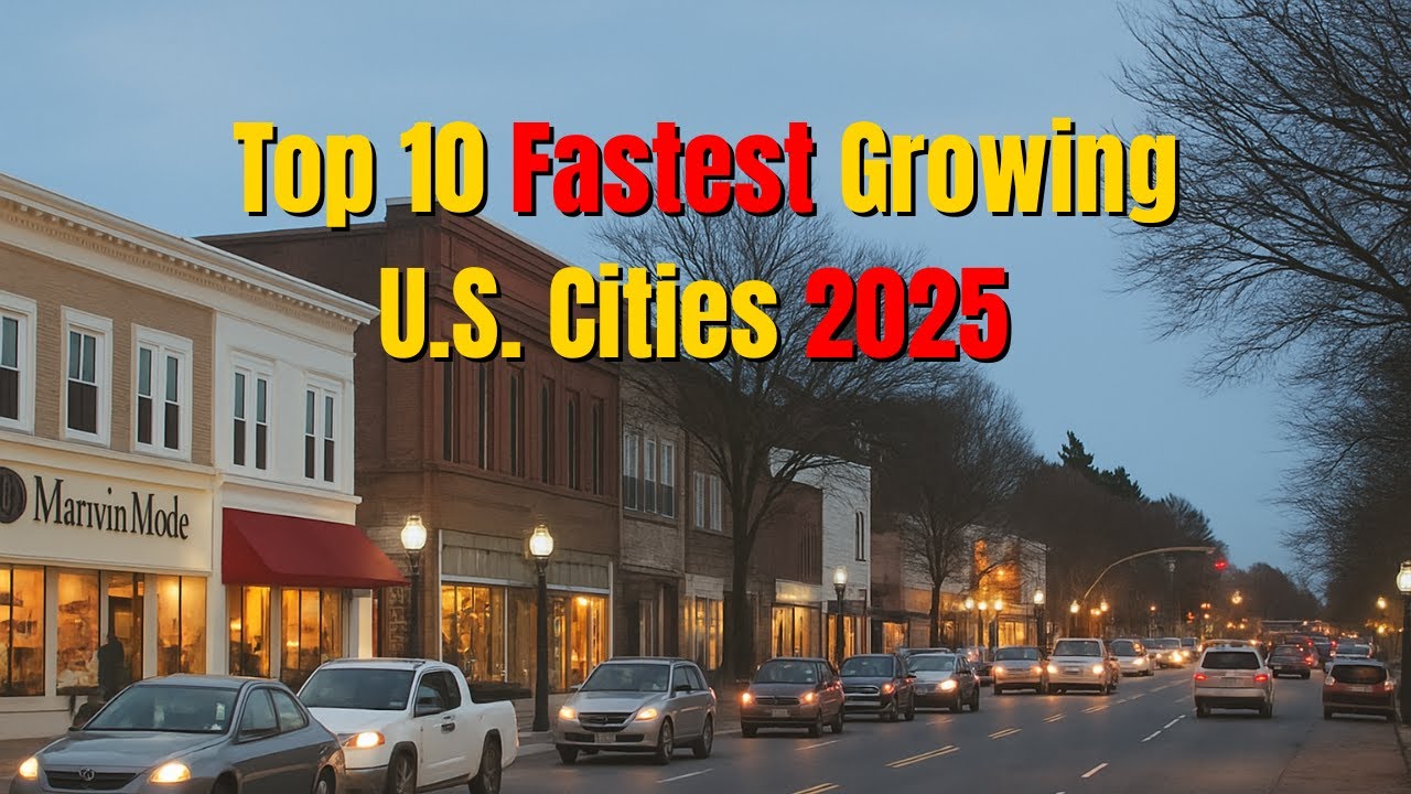 Top 10 Fastest Growing Cities In The US 2025 - YouTube