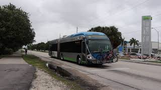 Miami-Dade Transit: Florida City bound 60-BRT HEV 15514 Rt.38 at Transitway/SW 160 St