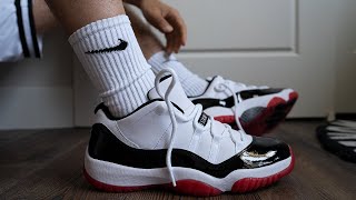 aj 11 concord on feet