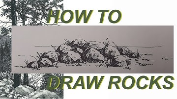 Drawing Rocks | How to Draw Rocks in Ink