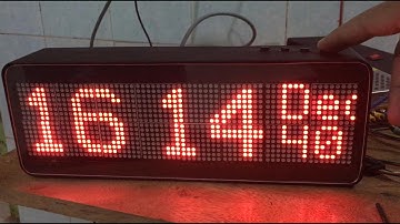 LED ម៉ាទ្រីស display 16x64 បង្ហាញ time,Date,Text មាន 4 button use Arduino Mega