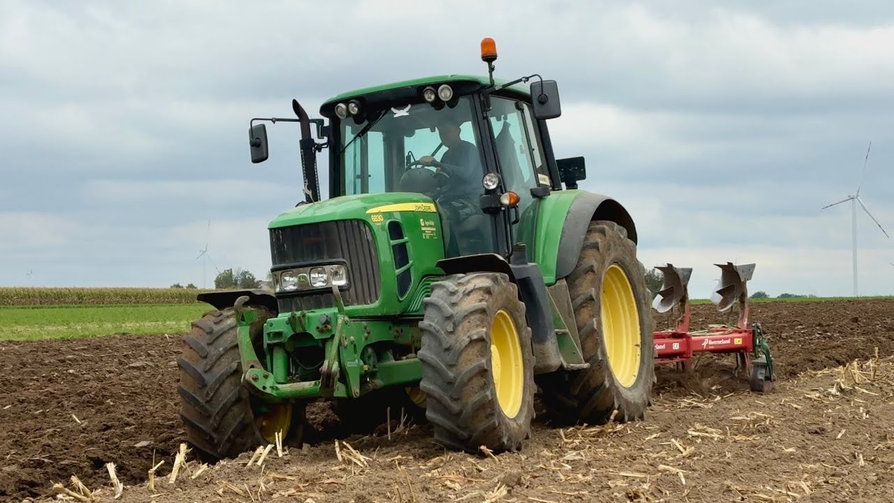🔥Oporowa orka 2025 na pełnej🔥JohnDeere 6830+kverneland🔥