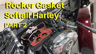How to Replace Rocker Box Gasket Kit on Harley Davidson Motorcycle DIY (P2)