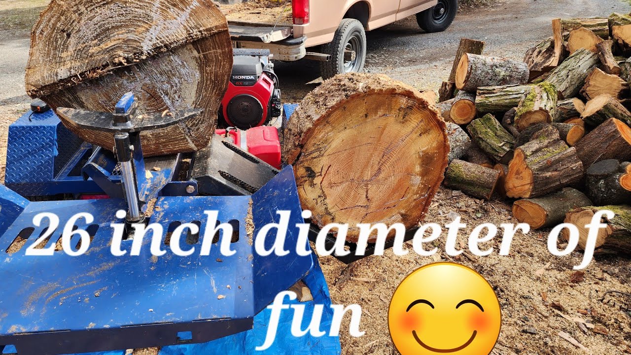 Big Douglas Fir turns into Firewood - YouTube