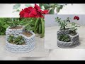 DIY. How to make flower pot.#flowerpot #cement #diy