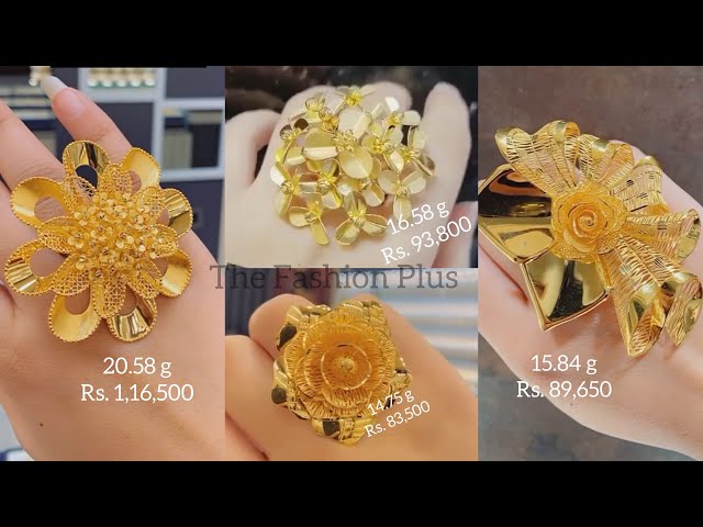 Antique Golden Finger Ring Sku 5935 E4 at Rs 50.00 | अंगूठी, फिंगर रिंग -  R-Chie Creations, Mumbai | ID: 2852518013355