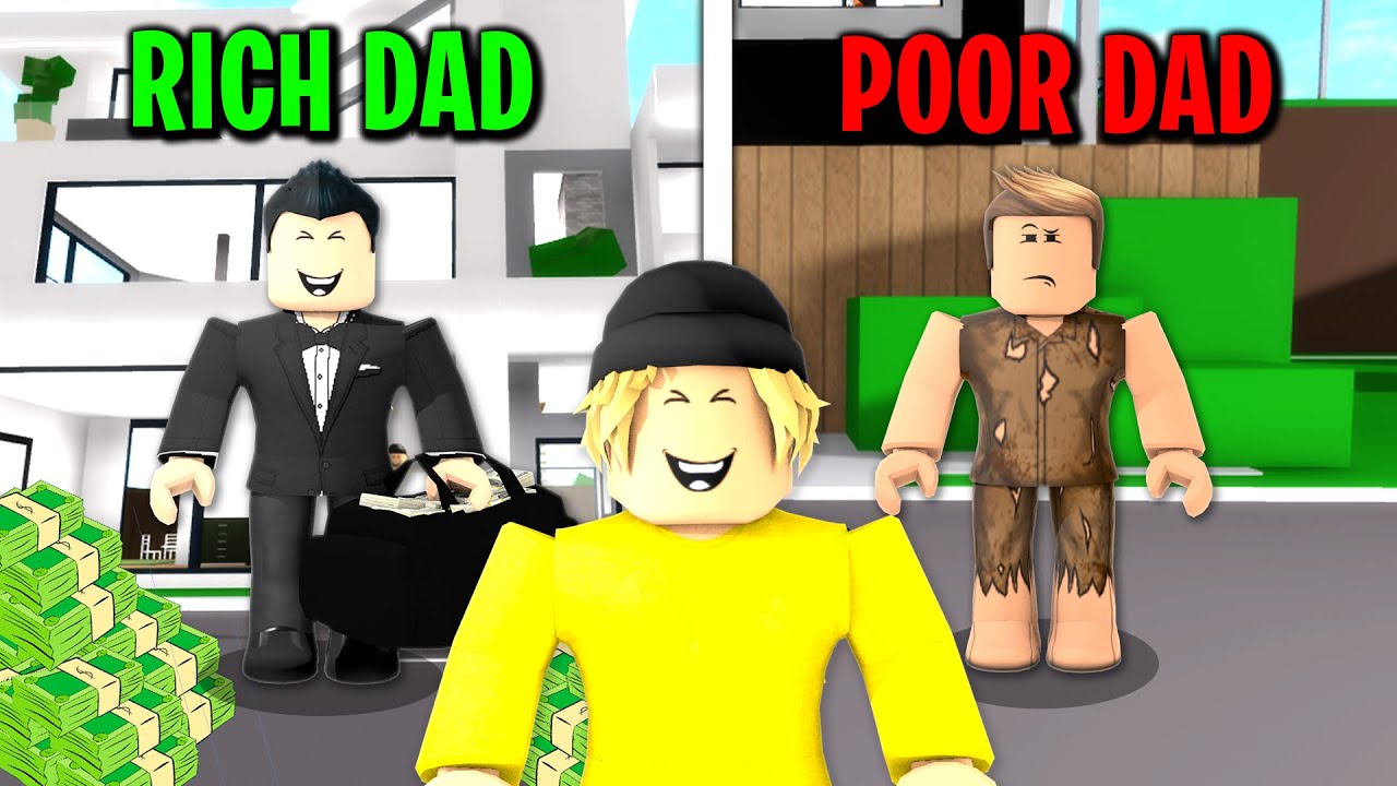 Rich Dad Vs Poor Dad In Brookhaven Roblox Youtube - rich vs poor roblox