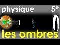 Les ombres  ombre propre  ombre porte  physiquechimie  collge 5e