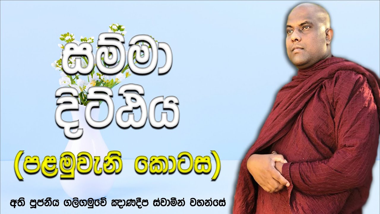 නිවන් දැකීමට අවැසි සම්මා දිට්ඨිය, සත්‍යඤාණ, කෘත්‍ය ඤාණ, කෘත ඤාණ වශයෙන් දියුණු කරගන්නා ආකාරය !!