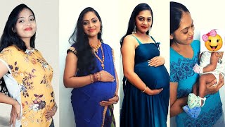 ನನ್ನ 40 ವಾರಗಳ ?? ಪ್ರೆಗ್ನೆನ್ಸಿ ಹೇಗಿತ್ತು ನೋಡಿ ?? Week by week pregnancy belly growth & transformation