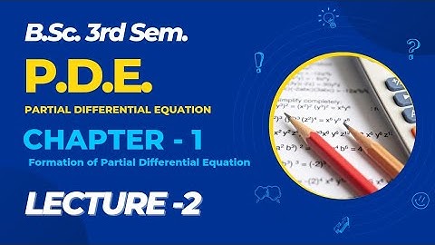 B.sc 2nd year ( 3 rd sem ) |P.D.E |Chapter - 1 Exercise 1.2 ( Examples) .