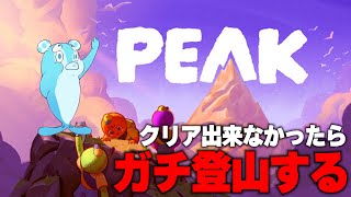 クリアできなかったらガチ登山PEAK【おさでい/すにすて/STPR】
