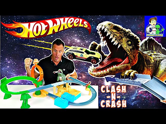 Jurassic Pistas Hot Wheels Clash 'N Crash - Pirlimpimpim Brinquedos