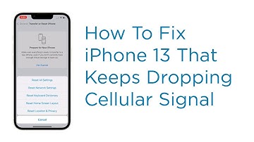 iPhone 13 Cellular Signal Keeps Dropping After An Update (iOS 15.2.1)
