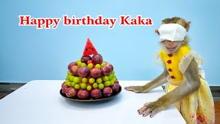 Surprise Birthday Delight: Monkey Kaka's Special Moment with Mother