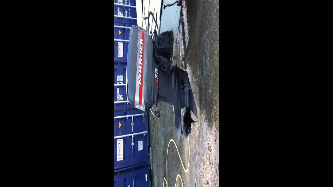 Mariner 75hp Outboard Engine Cornwall YouTube