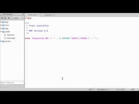 002 Configure the web server to have pretty URLs