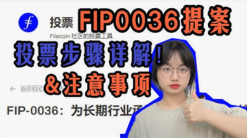 #IPFS/Filecoin FIP0036投票步骤详解！注意事项