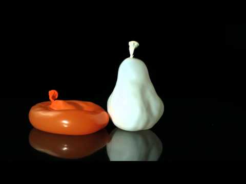 Slow Motion: Water Balloons Free Falling