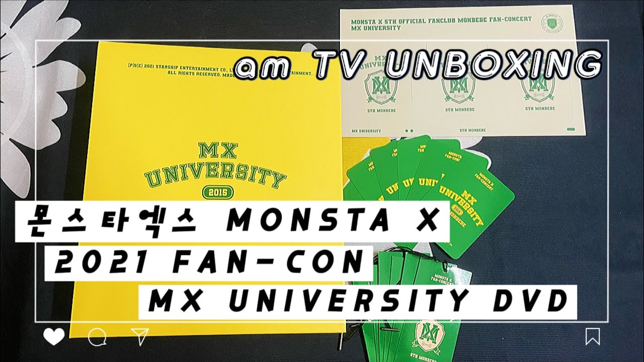 몬스타엑스 MONSTA X 2021 Fan-Concert MX University DVD 📀 Unboxing