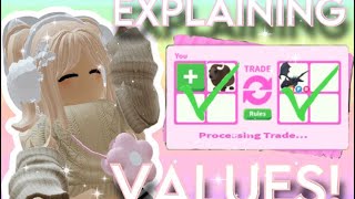 adopt me trading values uses preppy values XD