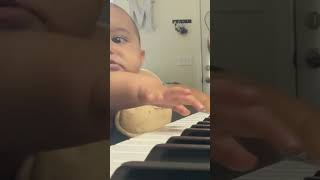 Baby Playing The Piano #babyshorts #piano #baby