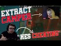 KILLING STREAMERS WHILE EXTRACT CAMPING !?!?
