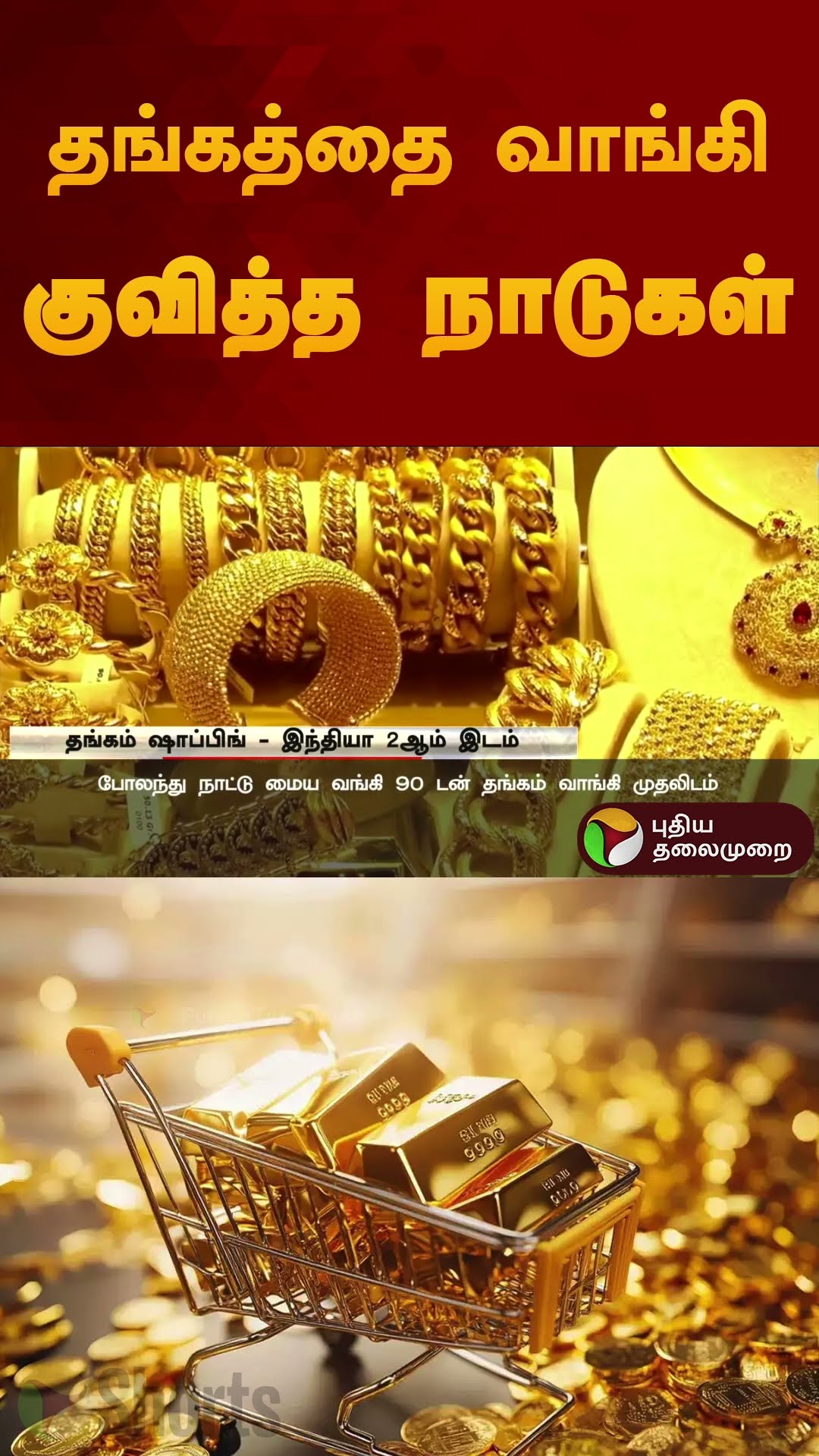 தங்கத்தை வாங்கி குவித்த நாடுகள் | #gold | #india | #poland | #shorts