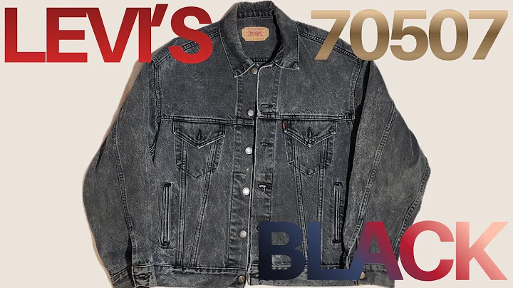 Introducing the black denim jacket [Levi's 70507], which is still gaining popularity!