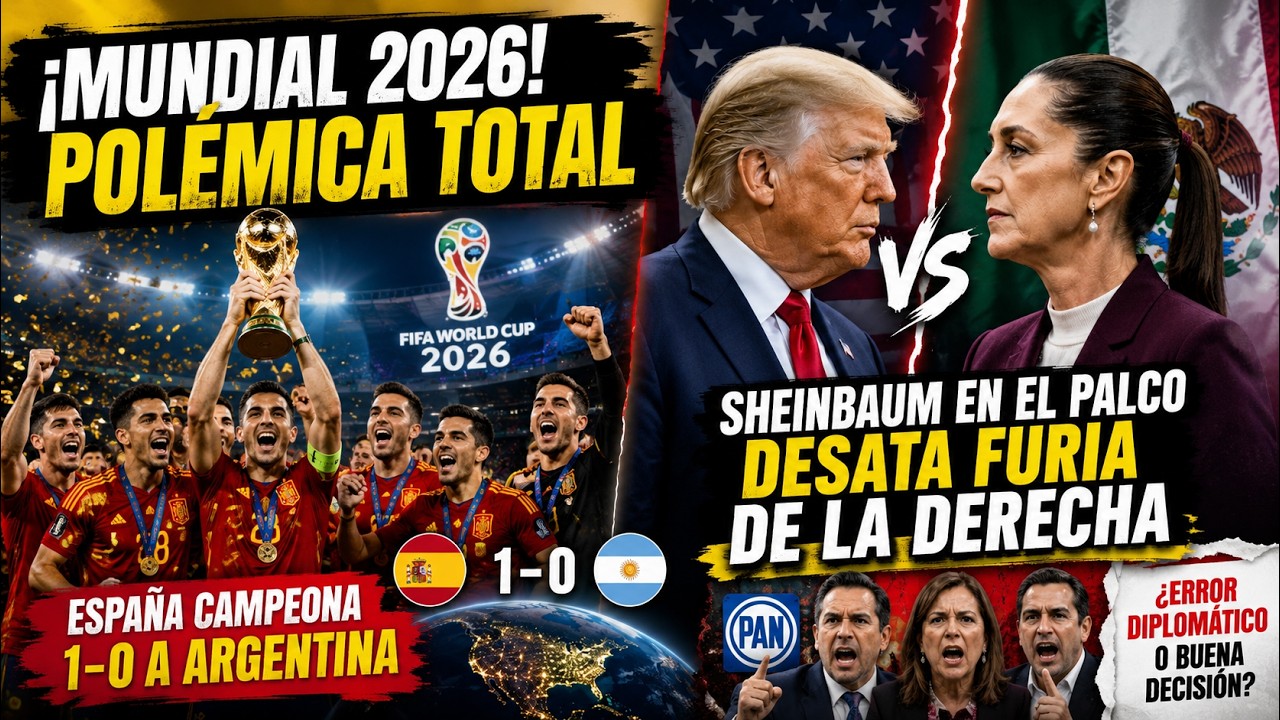 ⁣¡TRUMP INVITÓ A SHEINBAUM! La FINAL del Mundial DESATA una GUERRA POLÍTICA en México