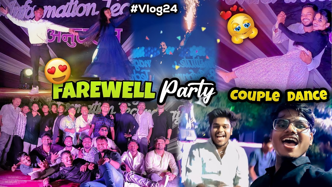 IMIT ରେ Seniors Nku ଦେଲୁ Farewell Party 🥳 | Couple Dance 😍 #Vlog24 ...
