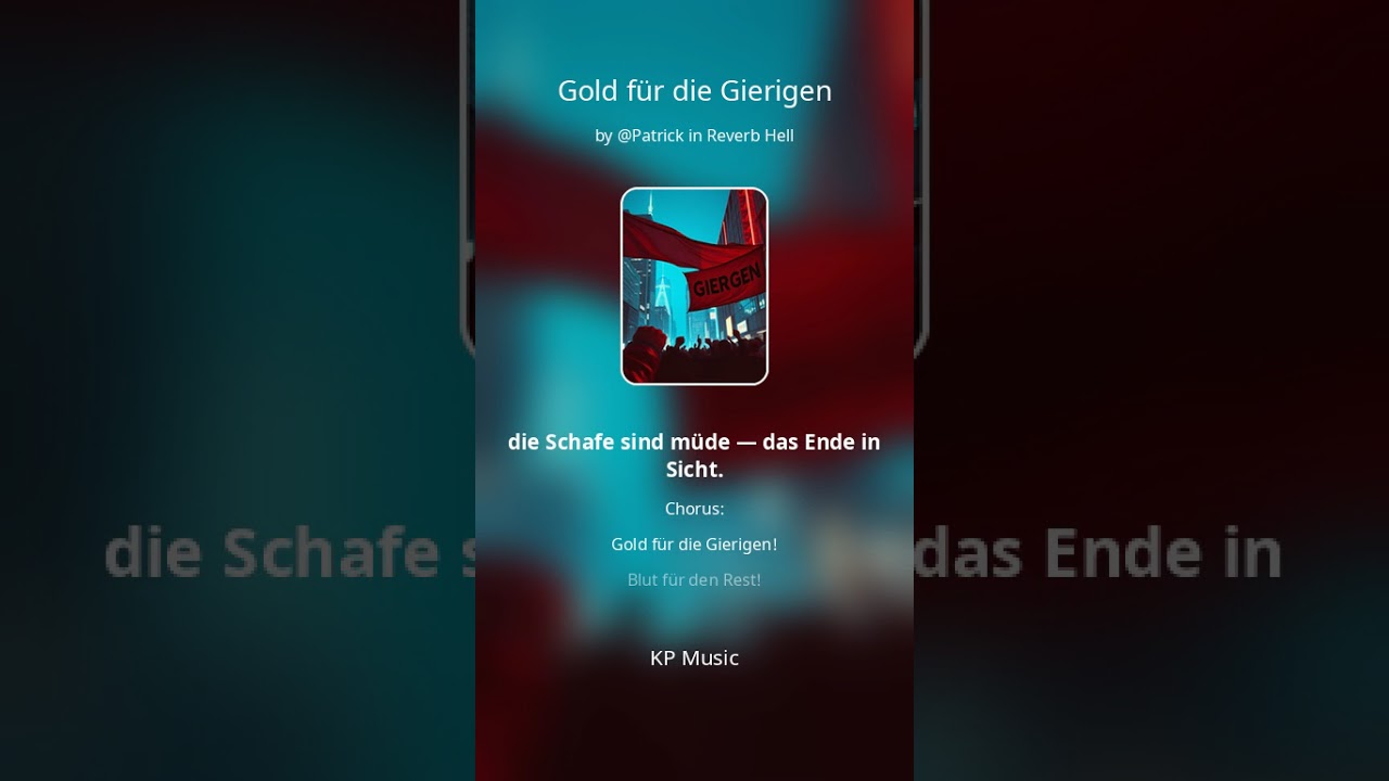 GOLD FÜR DIE GIERIGEN — The Anti-Corruption Industrial Metal Anthem (Official Video)