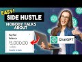 Easy ai money easiest chatgpt side hustle nobody talks about in 2024  make money online with ai